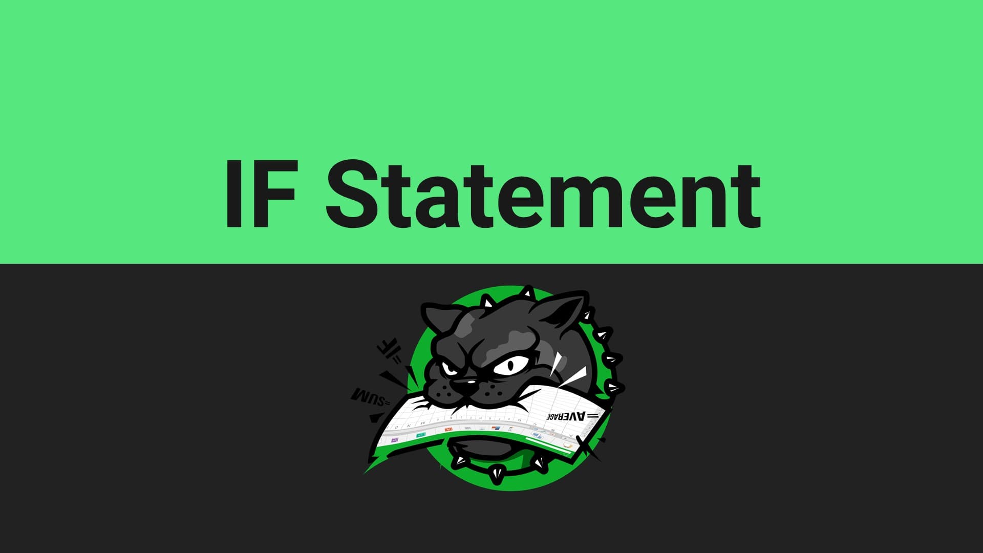 Excel - IF Statement