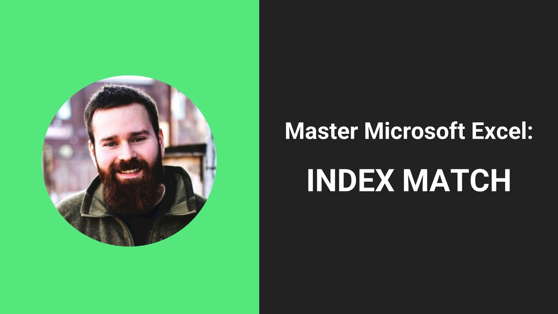 Excel - Index Match